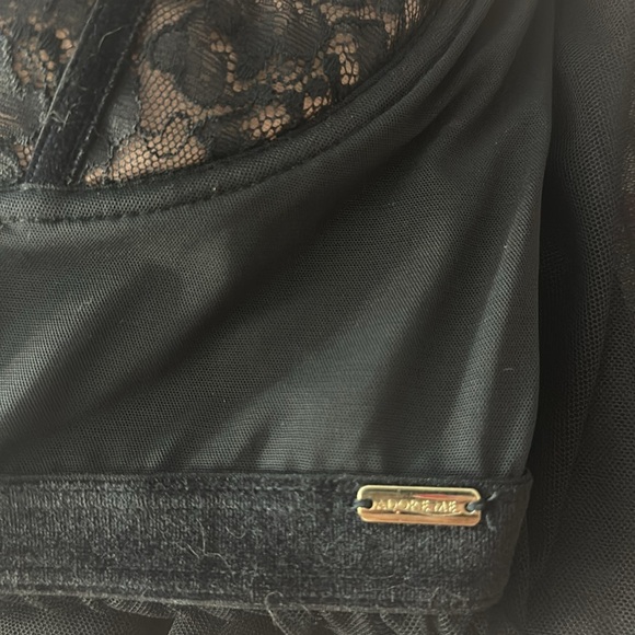 💗 Adore Me sexy black bodice sheer chemise 38D NWOT supportive nightgown - Picture 12 of 12